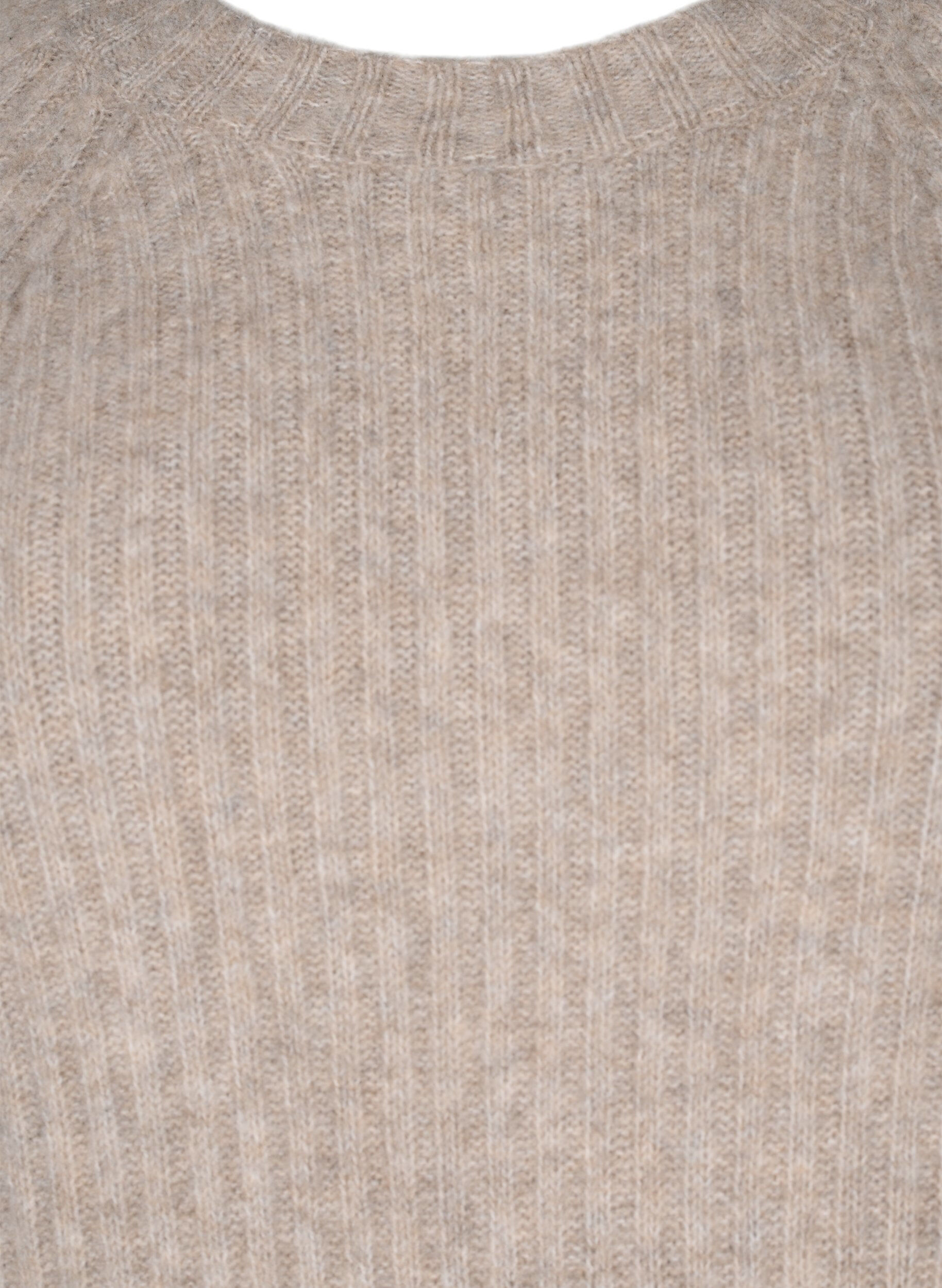 ZizziRippstrickkleid mit Schlitz, Simply Taupe Mel., Packshot image number 2