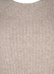 Rippstrickkleid mit Schlitz, Simply Taupe Mel., Packshot image number 2