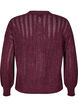 Gestrickter Cardigan mit Lochmuster, Dunkles Bordeaux, Packshot image number 1