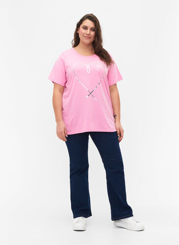 FLASH - T-Shirt mit Motiv, Begonia Pink, Model image number 2