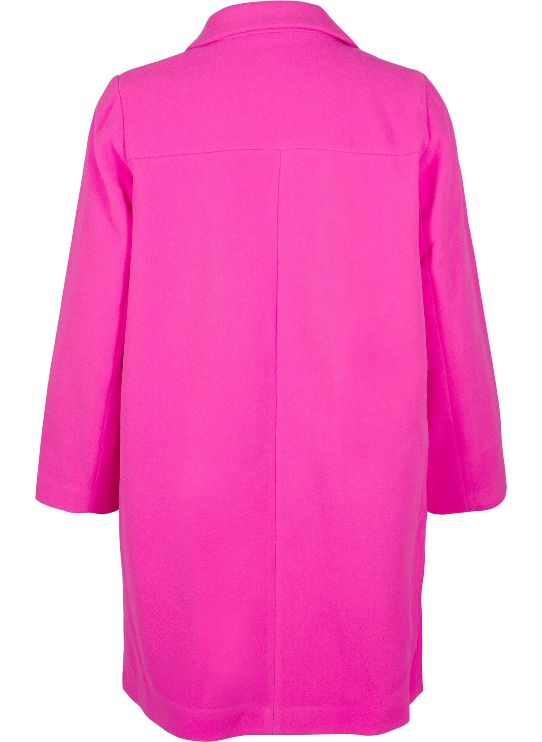 ZizziMantel mit doppelreihigem Knopfverschluss, Raspberry Rose, Packshot image number 1
