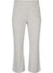 Hose aus Jersey mit Rippstruktur und ausgestelltem Bein, Grau, Packshot image number 0