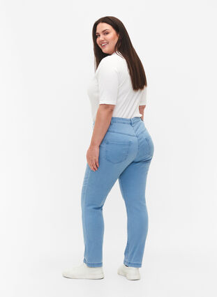 Slim Fit Emily Jeans mit normaler Taillenhöhe, Ex Lt Blue, Model image number 1