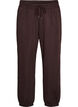 Hoch taillierte Sweatpants mit Kordelzug, Braun, Packshot image number 0