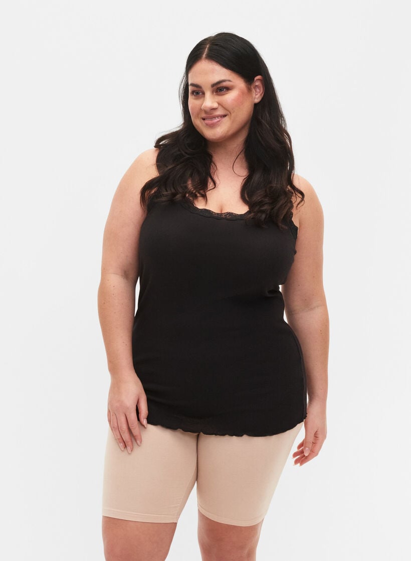 2er-Pack Radlershorts aus Viskose, Beige, Model image number 0