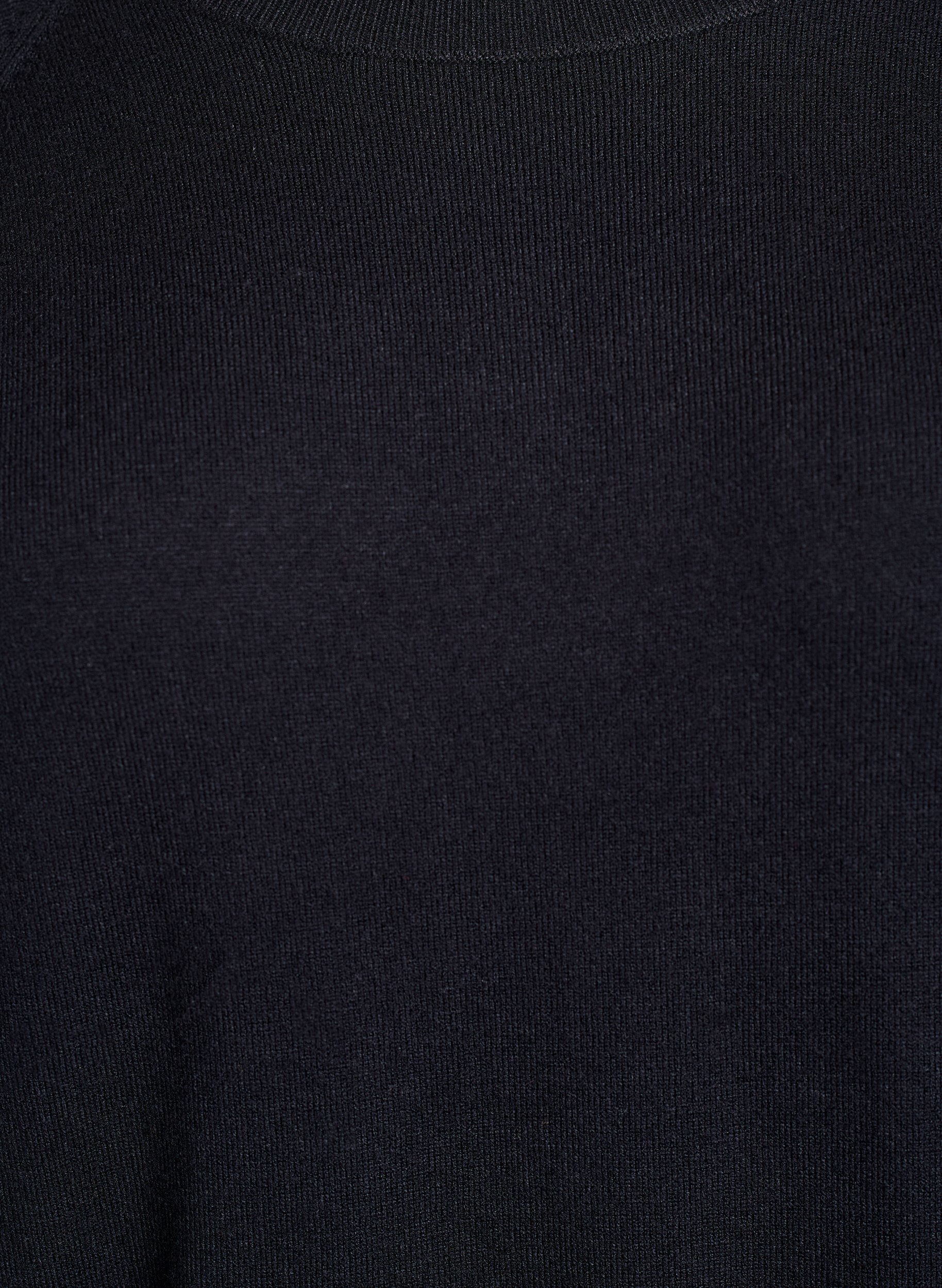 ZizziKurzes Strickkleid mit Raglan&auml;rmeln, Schwarz, Packshot image number 2