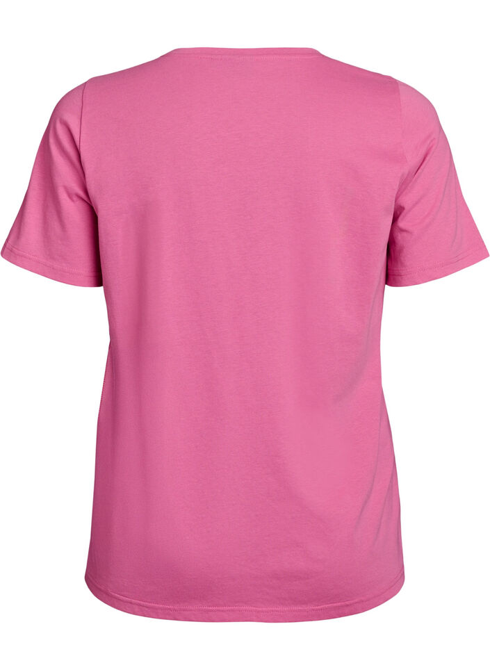 T-Shirt mit Print, Pink, Packshot image number 1