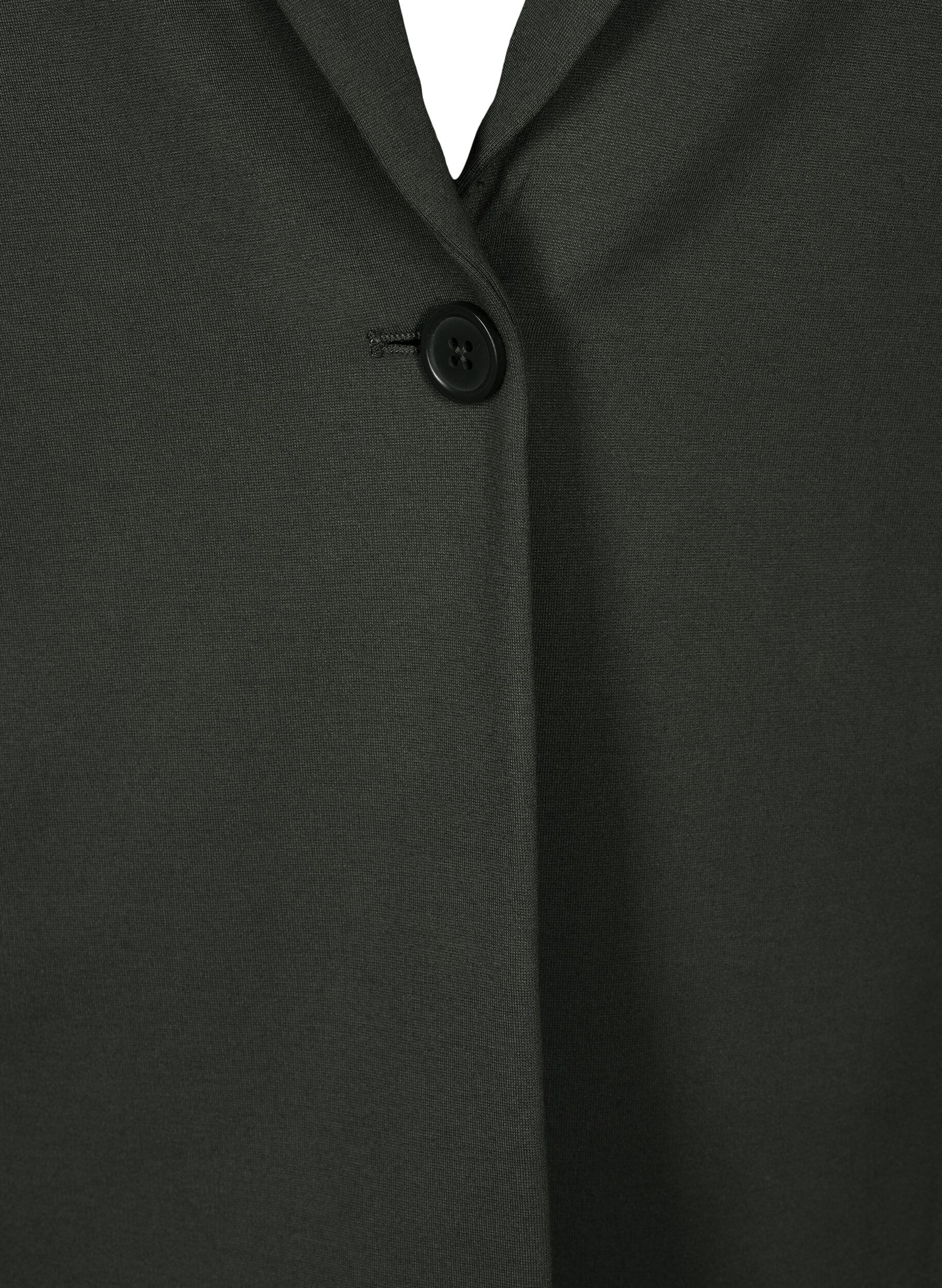 ZizziSchlichter Blazer mit Knopfverschluss, Gr&uuml;n, Packshot image number 2