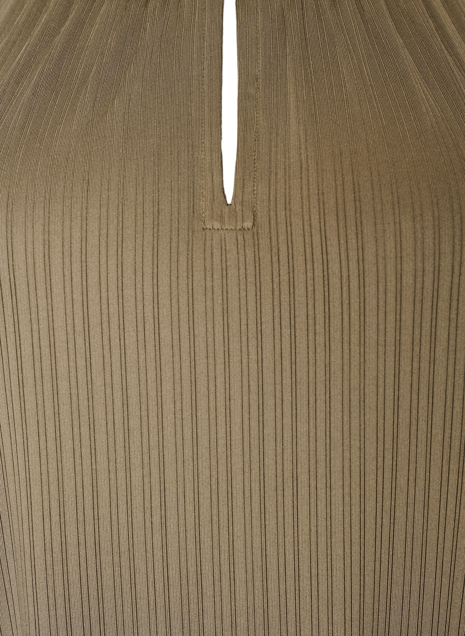 ZizziTunika aus Jersey mit strukturierten Streifen, Braun, Packshot image number 2