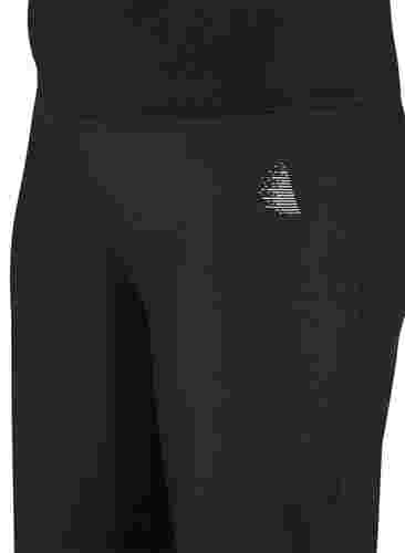 Flared Trainingstights mit hoher Taille, Black, Packshot image number 2