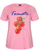T-Shirt aus Bio-Baumwolle mit Tomaten-Print, Pink, Packshot image number 0