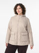 Steppjacke mit Kapuze und Taschen, Beige, Model image number 0