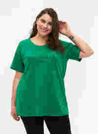 FLASH - T-Shirt mit Motiv, Jolly Green, Model