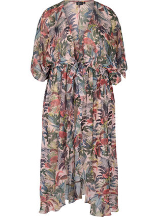 Strand-Kimono mit Print, Palm Print, Packshot image number 0