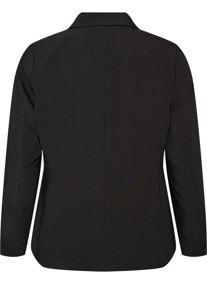 Klassischer Blazer mit 1-Knopf-Verschluss, Schwarz, Packshot image number 1