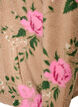 Gebl&uuml;mte Fleecejacke mit hohem Kragen und Rei&szlig;verschluss, Beige, Packshot image number 3