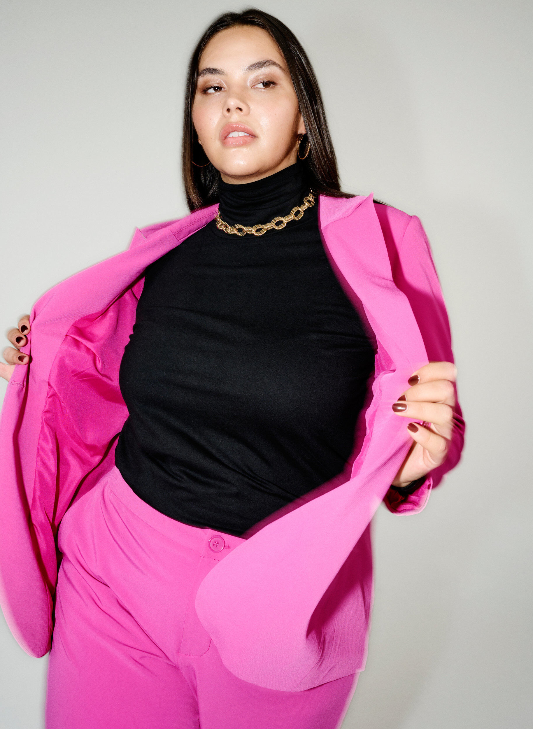 ZizziKlassischer Blazer mit Taschen, Festival Fuchsia, Image image number 0