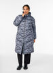 Lange Camouflage-Steppjacke, Grau, Model image number 0