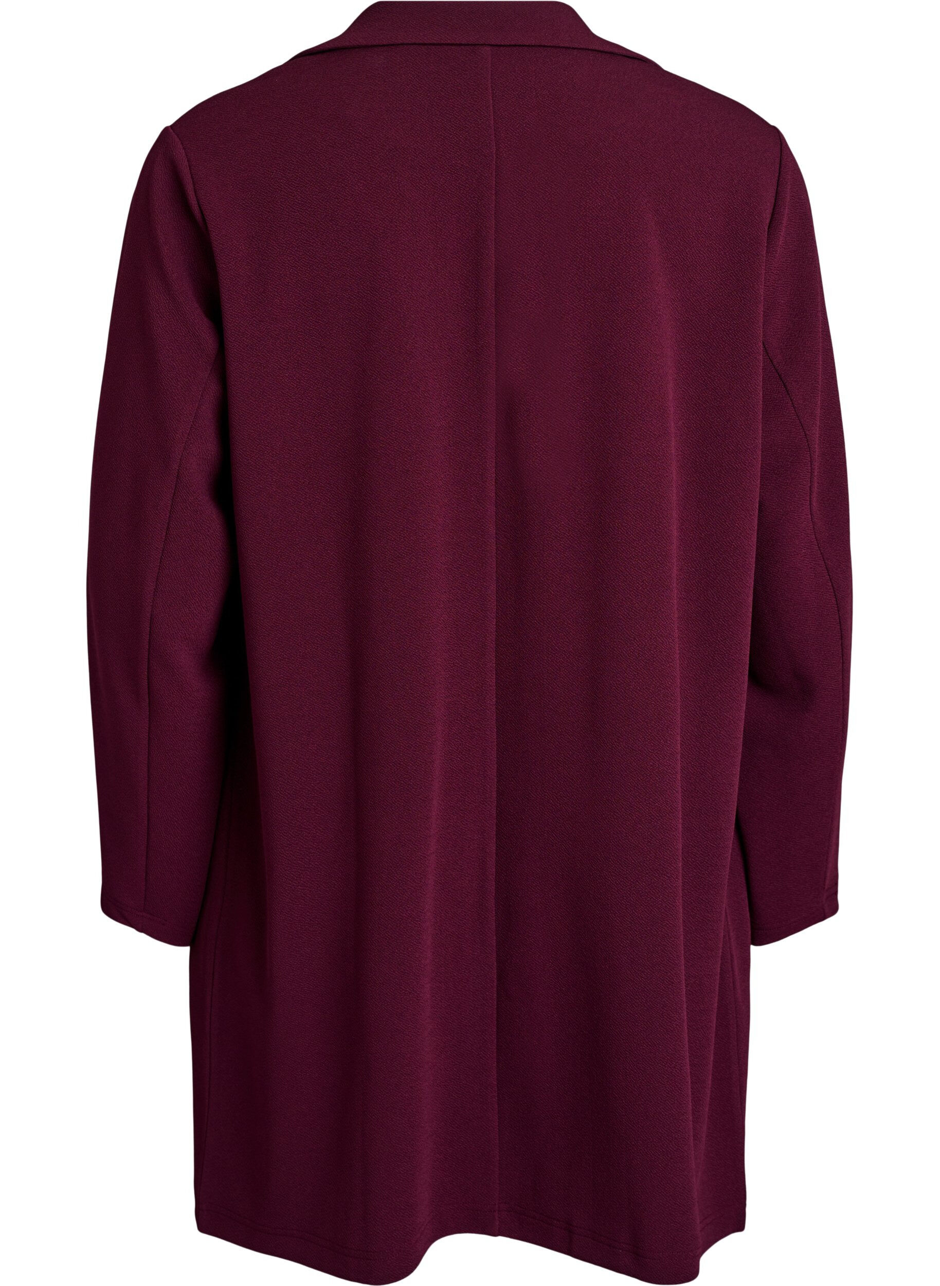 ZizziFLASH - Lange Blazer mit Taschen, Rot, Packshot image number 1