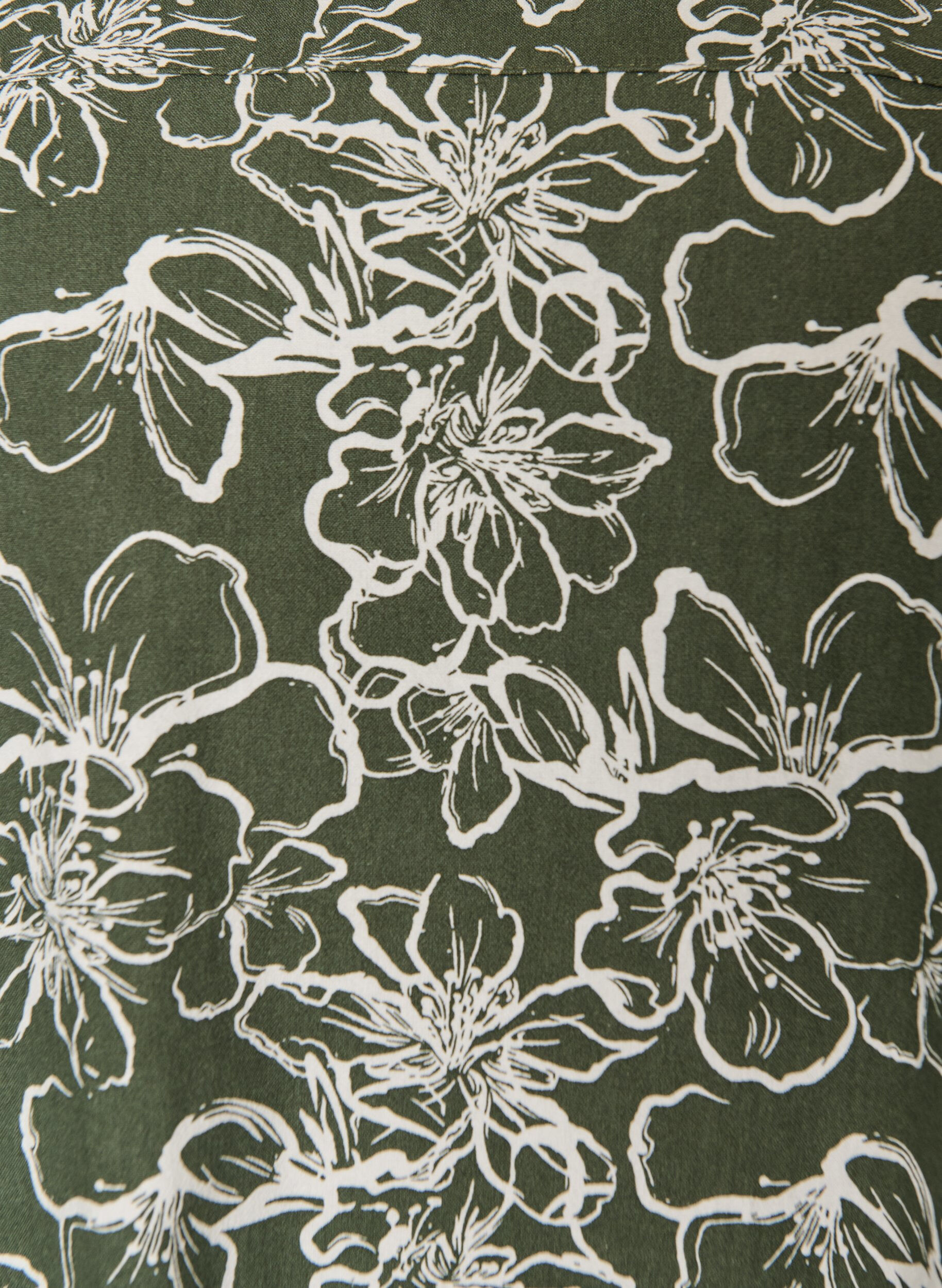 ZizziKurz&auml;rmliges Baumwollkleid mit Aufdruck, Gr&uuml;n, Packshot image number 2