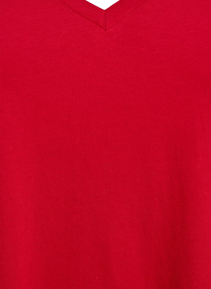 FLASH - T-Shirt mit V-Ausschnitt, Rot, Packshot image number 2