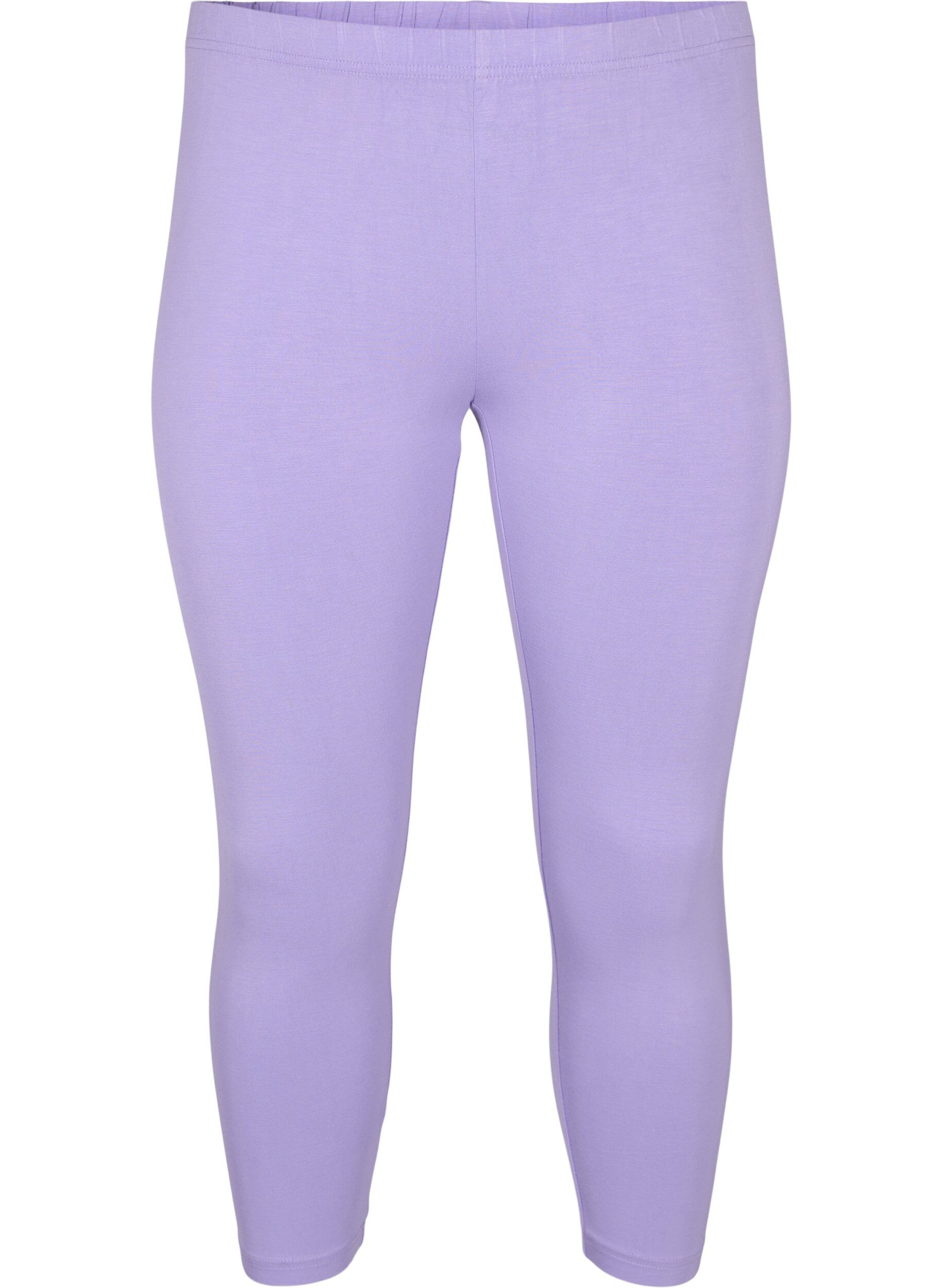 ZizziBasic 3/4-Leggings aus Viskose, Lila, Packshot image number 0