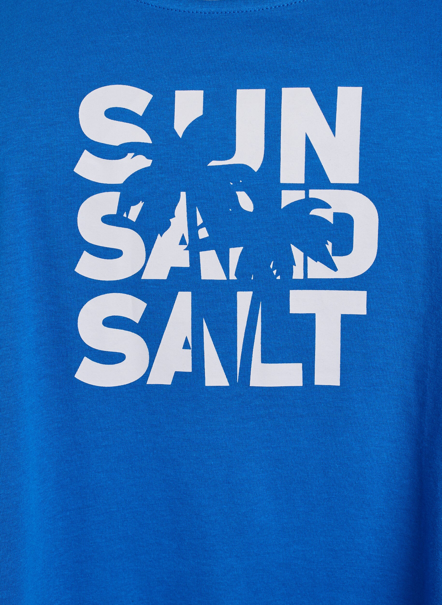 ZizziTop aus Baumwolle mit A-Linie, Blau, Packshot image number 2