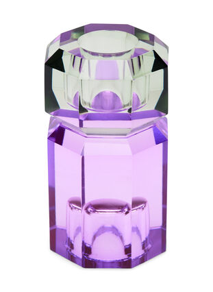 Kristall-Kerzenleuchter, Olive/Violet, Packshot image number 1