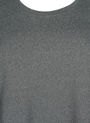 Bluse mit Perlen und 3/4 Ärmeln, Dark Grey Melange, Packshot image number 2