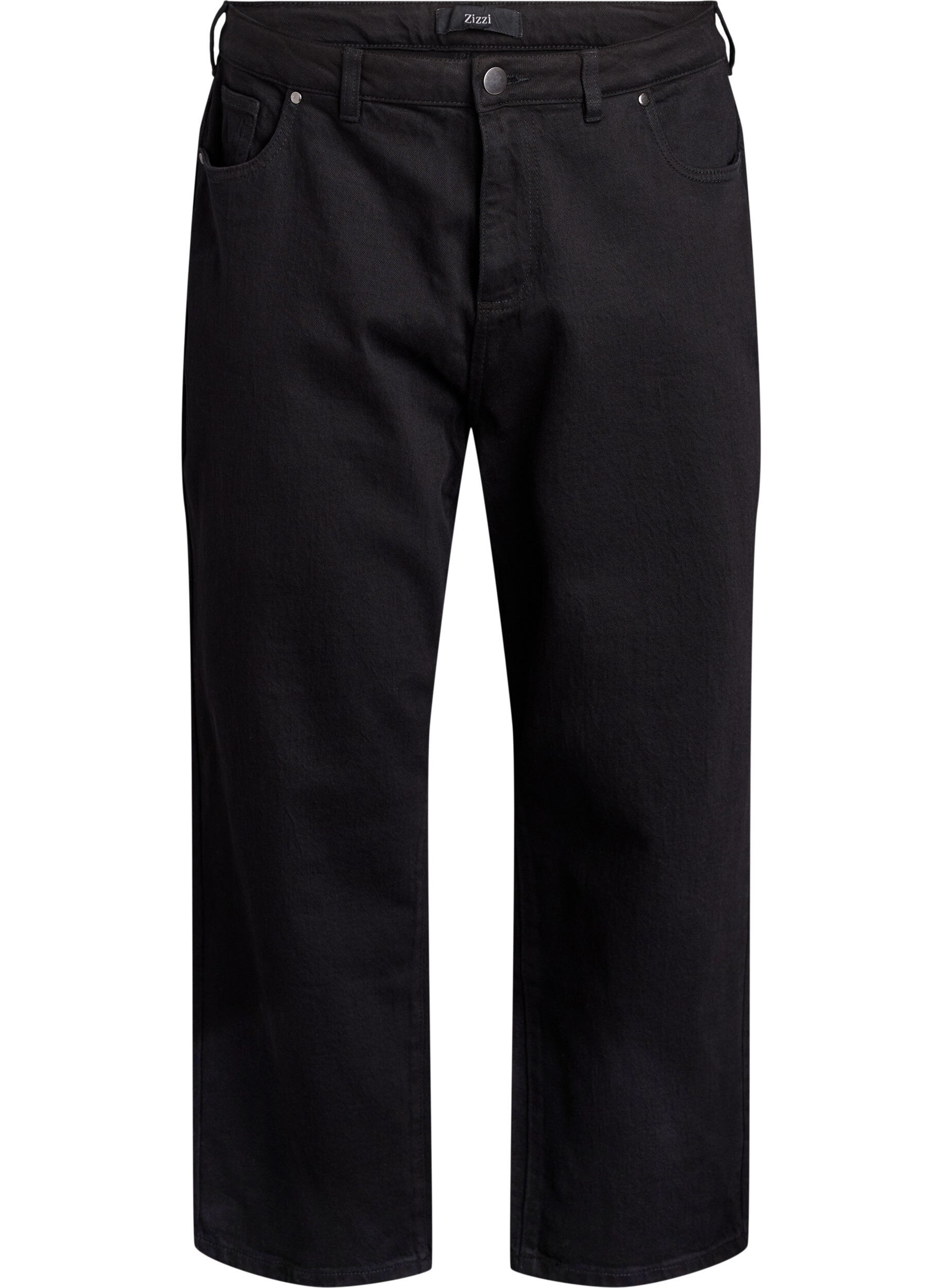 Weite Jeans mit verk&uuml;rzter L&auml;nge