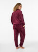 Lockere Samt-Hose, Dunkles Bordeaux, Model image number 1