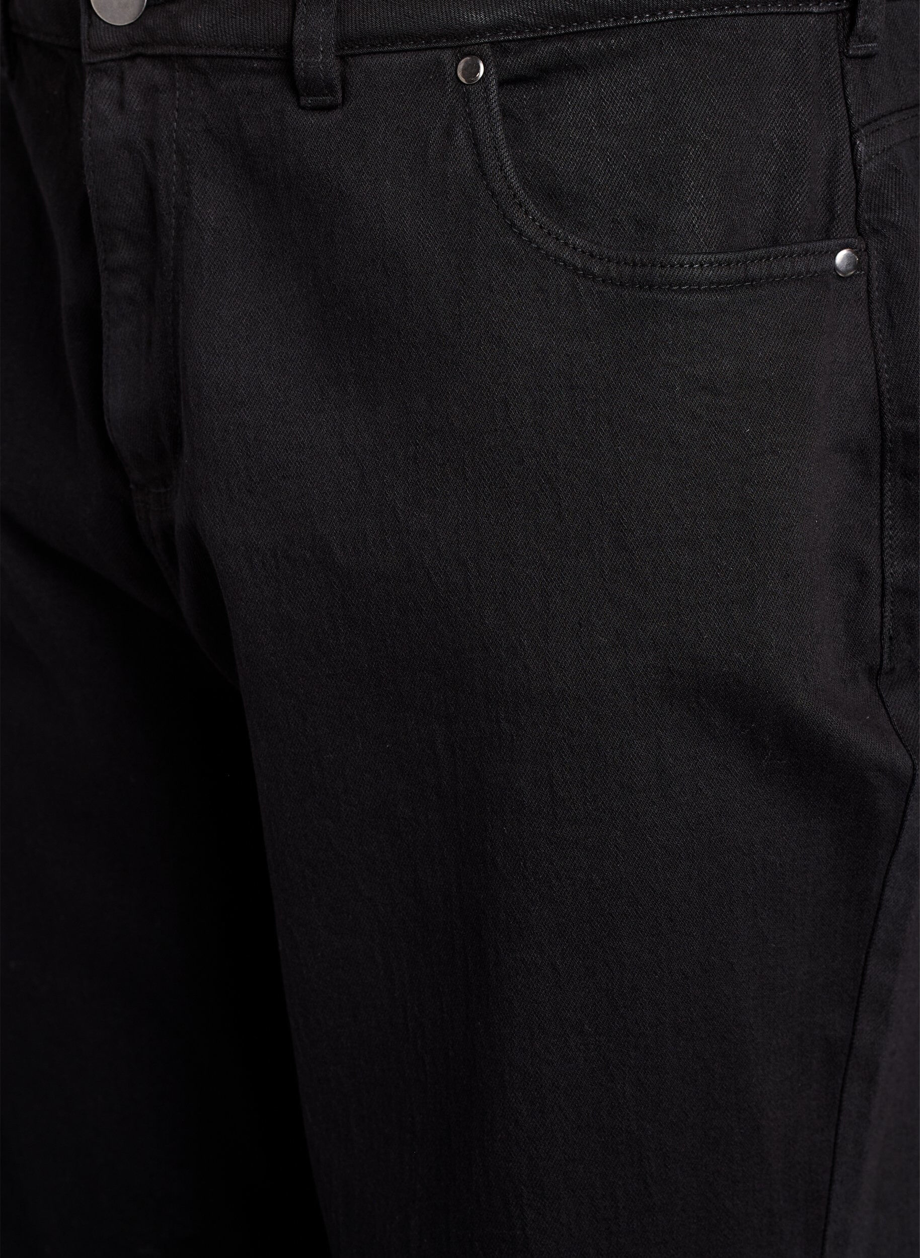 ZizziWeite Jeans mit verk&uuml;rzter L&auml;nge, Schwarz, Packshot image number 2