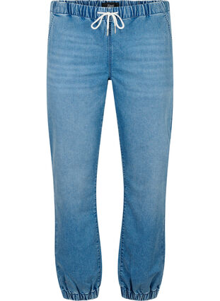 Jeans-Jogginghose mit Taschen, Light Blue Denim, Packshot image number 0