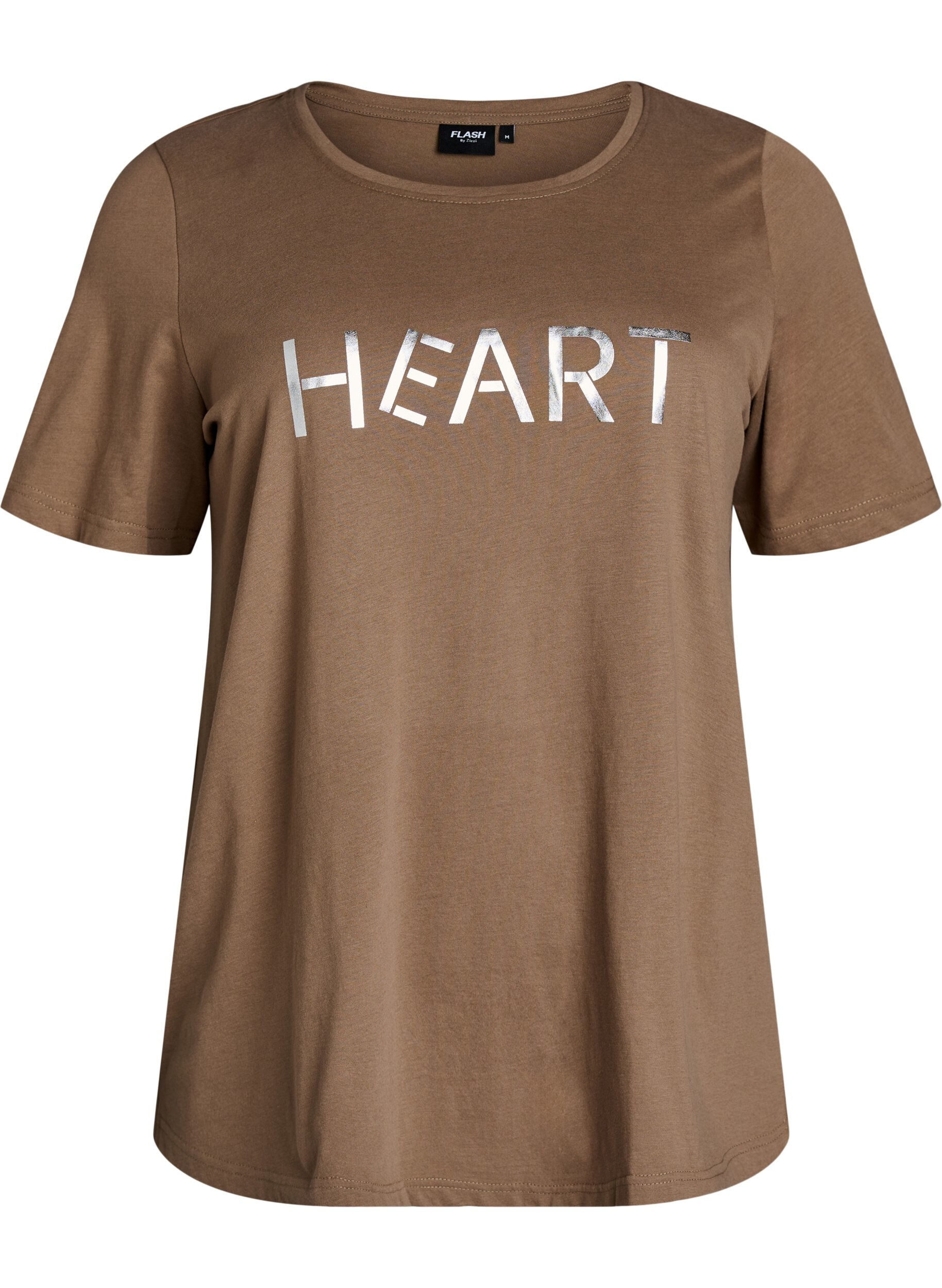 ZizziT-Shirt mit Print, Braun, Packshot image number 0