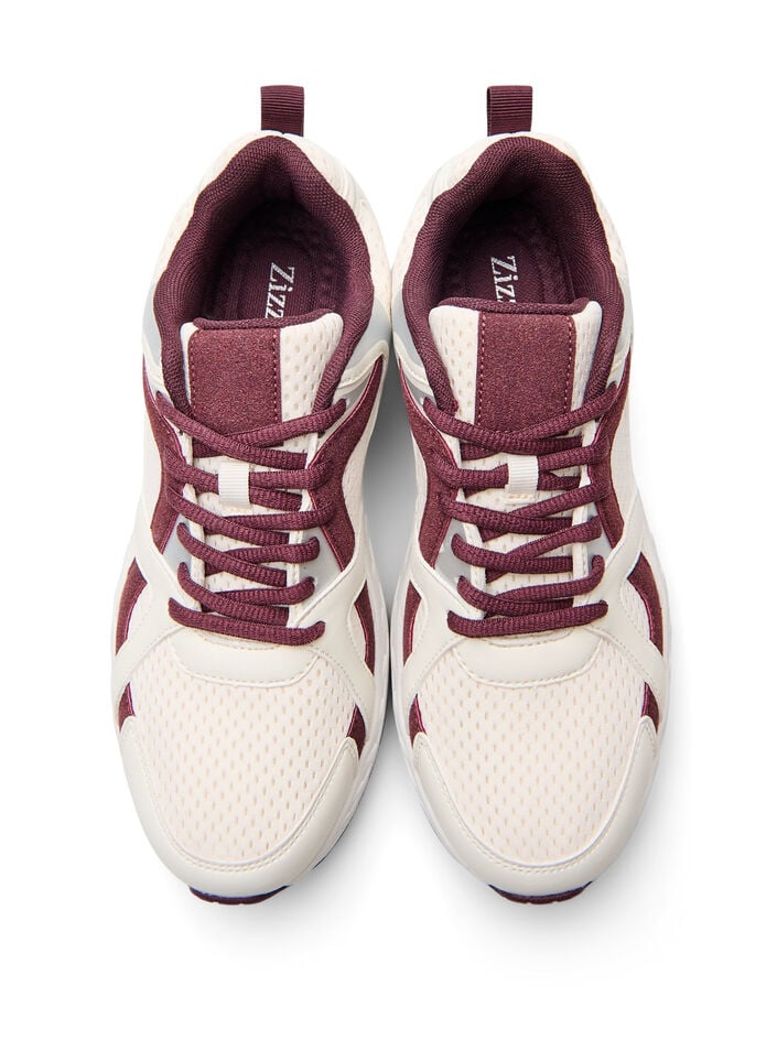 Sportliche Sneakers mit Mesh, Rot, Packshot image number 2