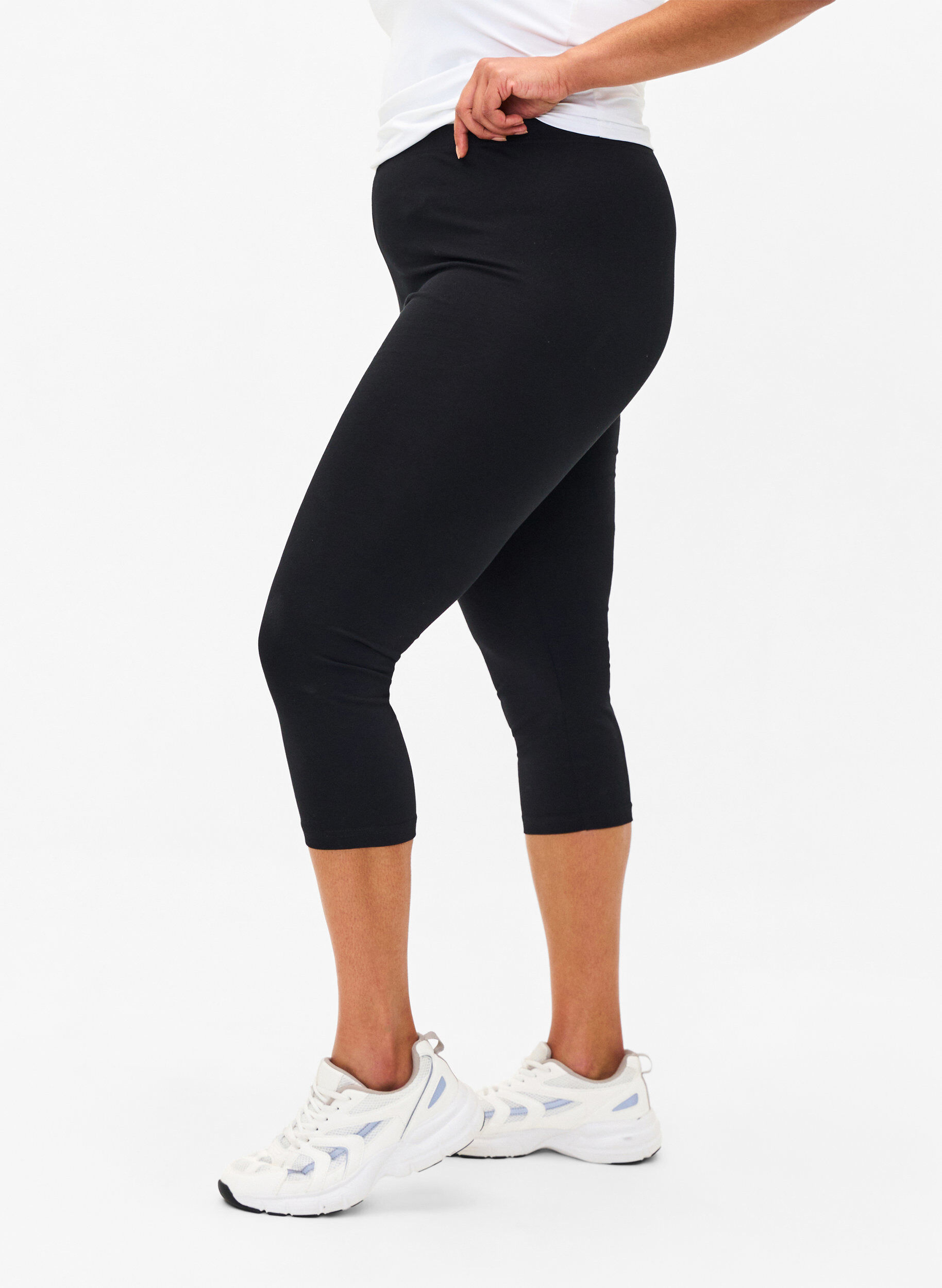 Schwarze 3/4 Länge Leggings