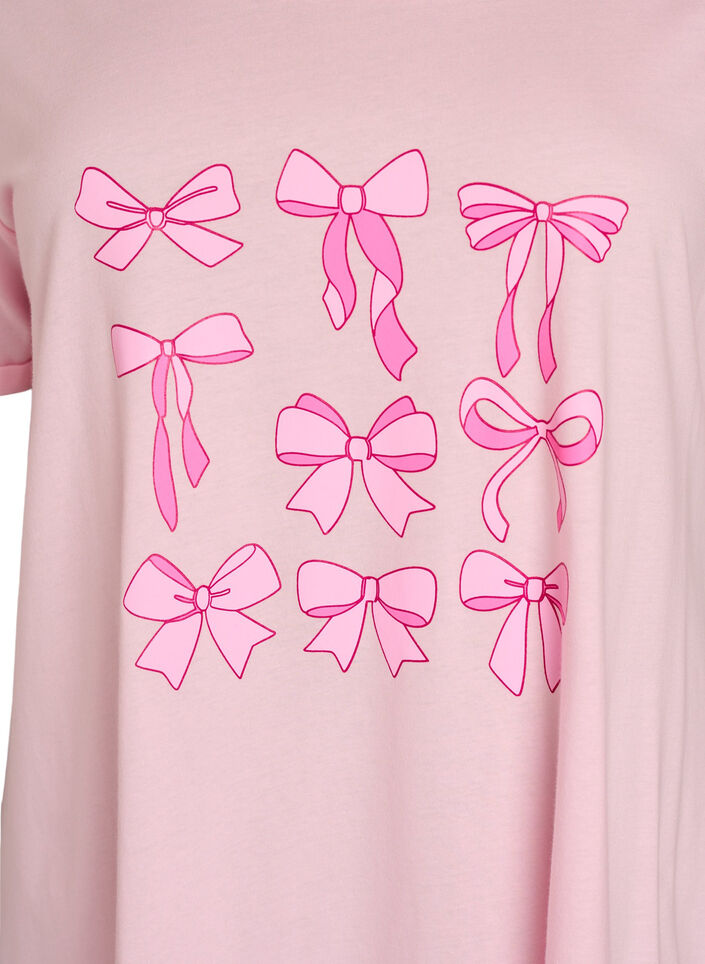 Kurz&auml;rmeliges Nachthemd aus Bio-Baumwolle, Rot, Packshot image number 2