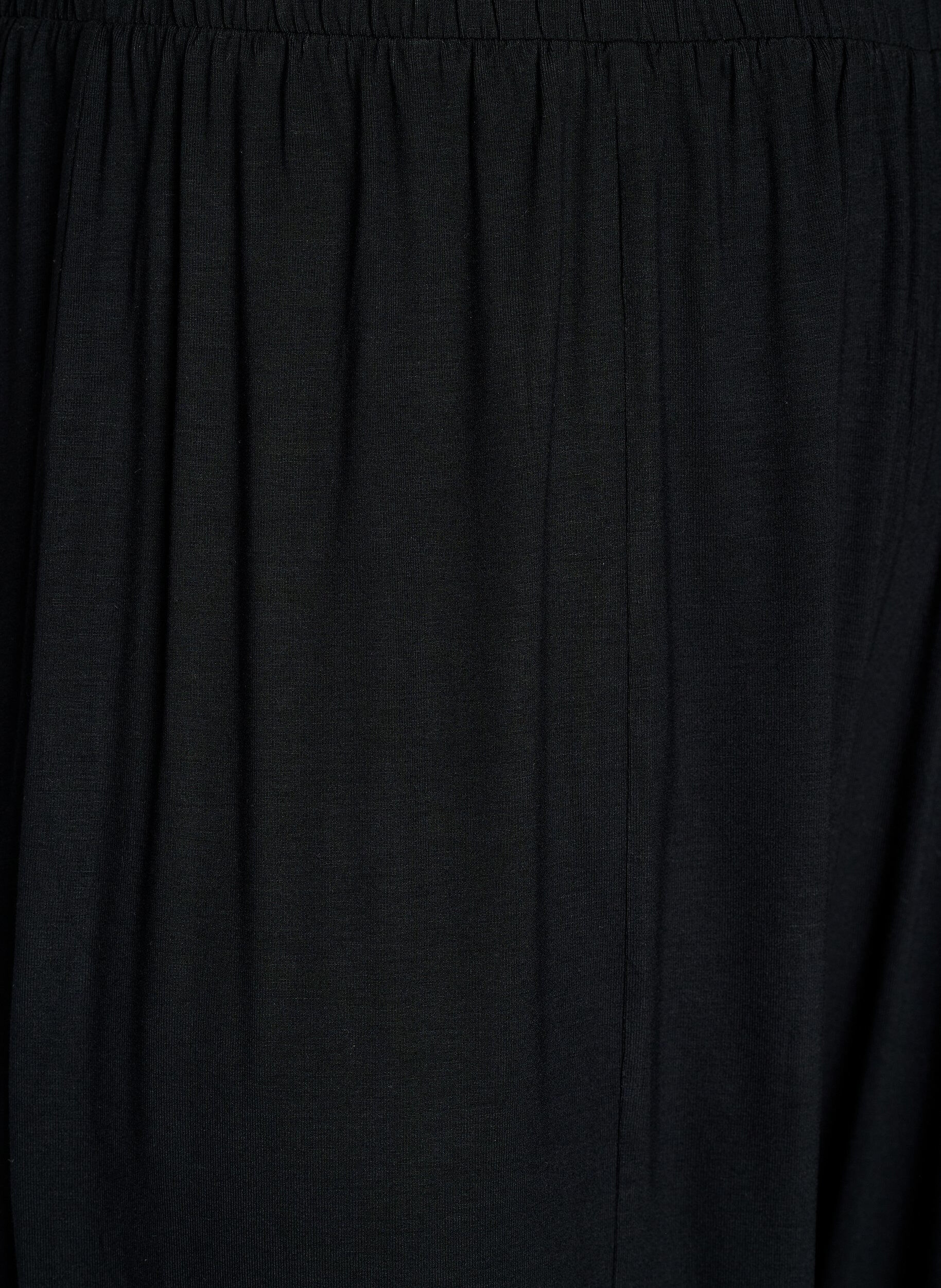 ZizziHoch taillierte Ballonhose aus Jersey, Schwarz, Packshot image number 2
