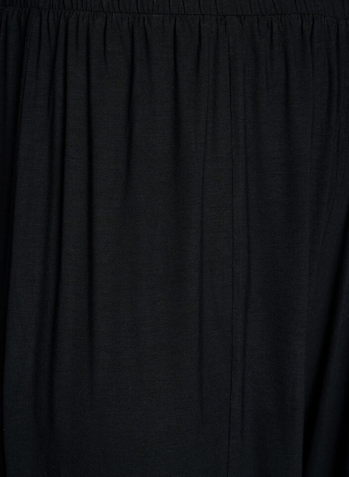 Hoch taillierte Ballonhose aus Jersey, Schwarz, Packshot image number 2