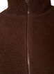 Teddyjacke mit Details aus Lochstickerei und hohem Kragen, Braun, Packshot image number 2