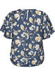 Bluse mit Ballonform und Fl&uuml;gel&auml;rmeln, Blau, Packshot image number 1