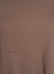 Bluse aus geripptem Jersey mit kurzen &Auml;rmeln, Braun, Packshot image number 2
