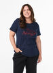 Weihnachts-T-Shirt aus Bio-Baumwolle, Blau, Model image number 0