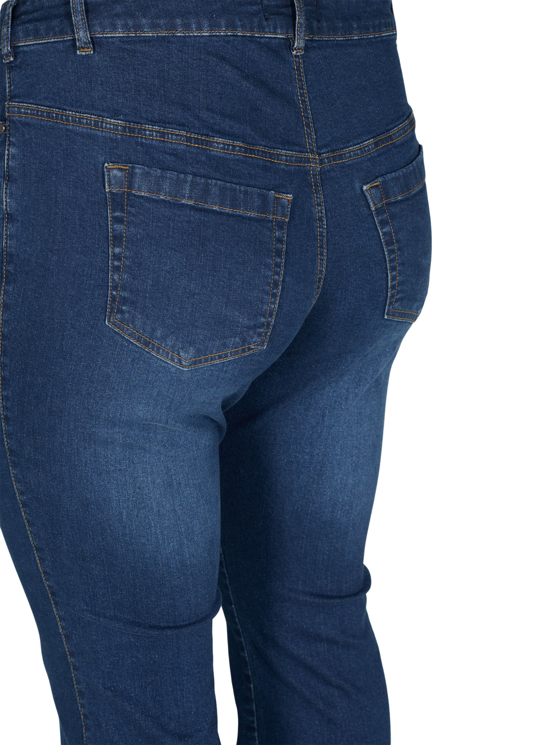 ZizziEllen Bootcut-Jeans mit hoher Taille, Blau, Packshot image number 3