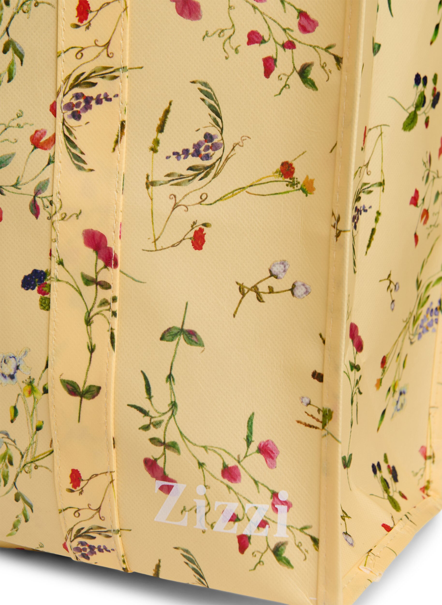 ZizziEinkaufstasche mit Rei&szlig;verschluss, Gelb, Packshot image number 2