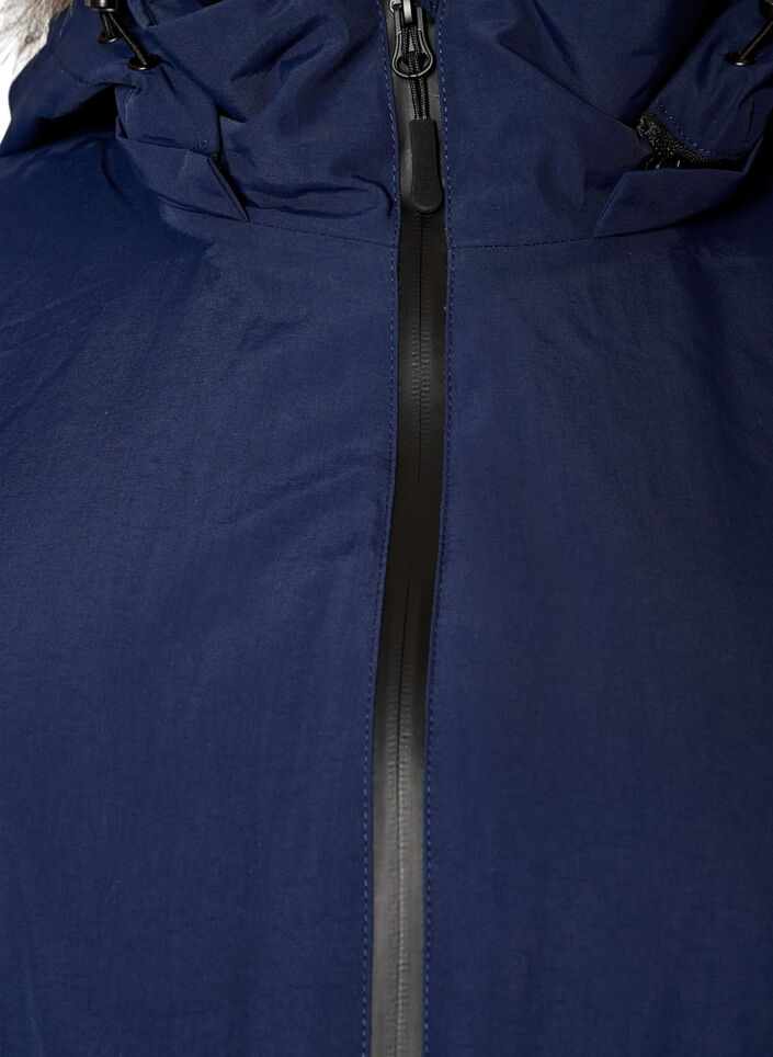 Wasserdichter Parka mit Kapuze, Blau, Packshot image number 2