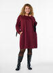Sweatkleid aus Sweatstoff mit Fransen bis zum Knie, Dunkles Bordeaux, Model image number 0