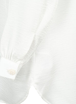 Langes Hemd mit Perlenknöpfen, Bright White, Packshot image number 3