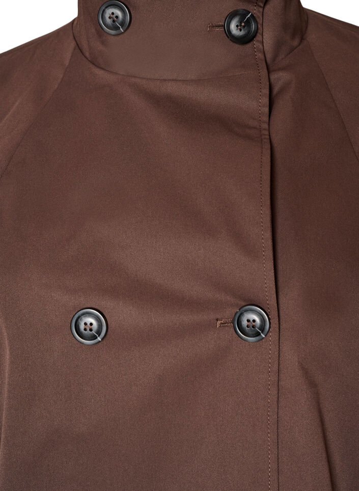 Fr&uuml;hlingsjacke aus wasserabweisendem Material mit A-Linie, Braun, Packshot image number 2