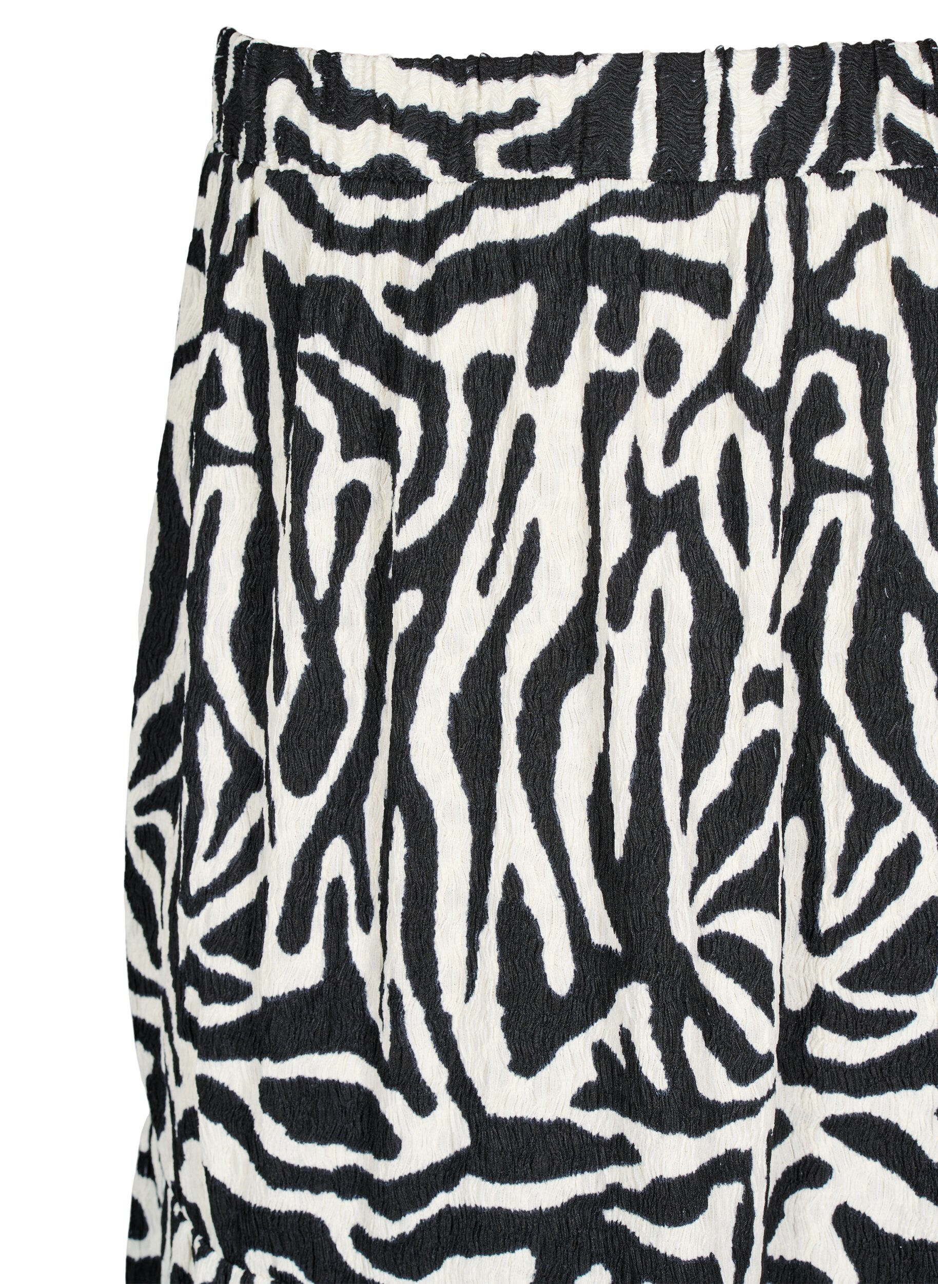 ZizziLanger Rock mit Zebraprint, Black w. White Zebra, Packshot image number 2